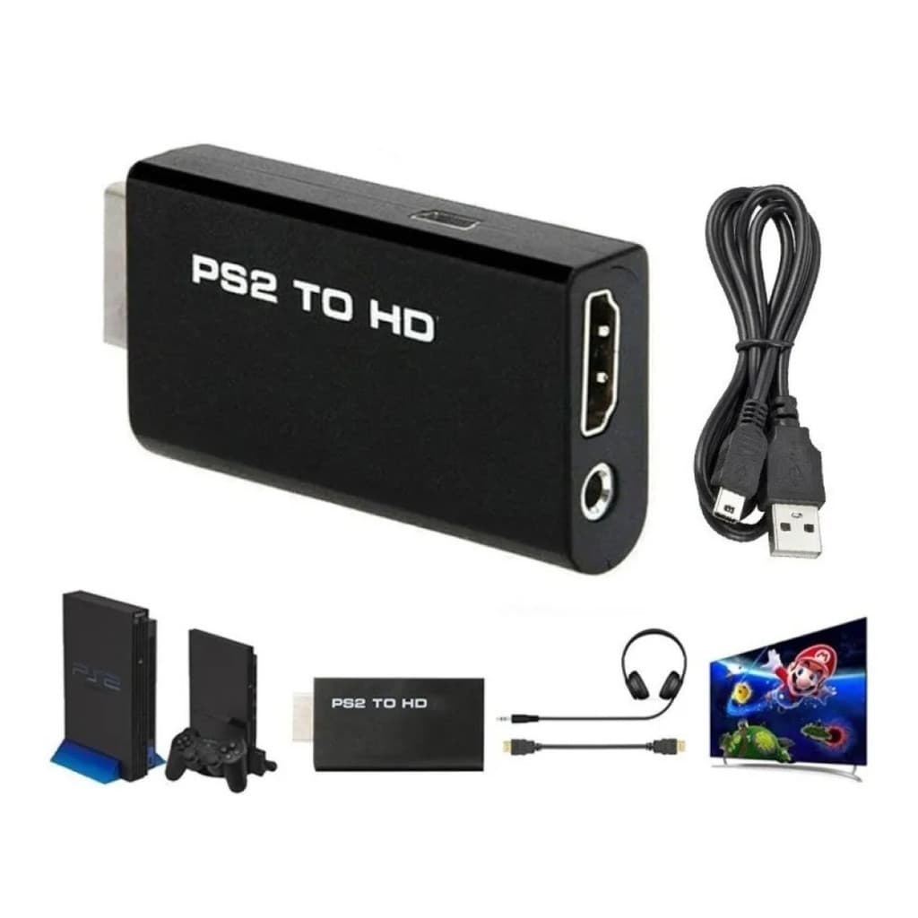 Adaptador De Vídeo Para Ps2 Hdmi Full Hd 1080P Tv Monitor