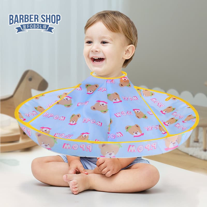 Macacão infantil para corte de cabelo, ferramenta útil para corte de cabelo de bebê