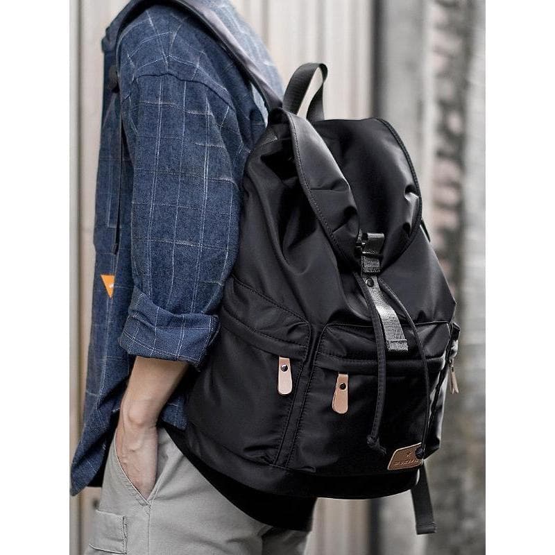 Francês Mlcanl Kons na moda mochila masculina estudante universitário viagem júnior estudante do ensino médio saco de es