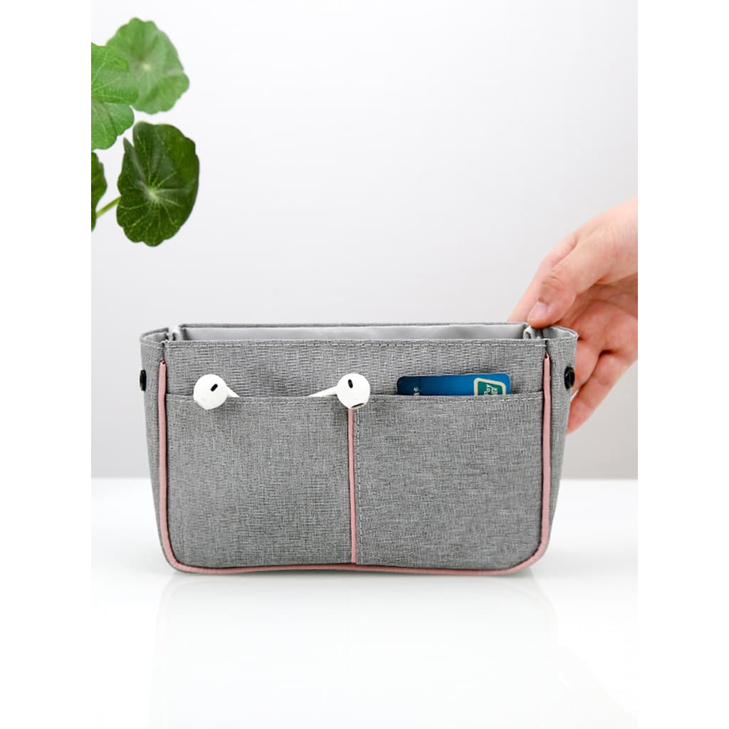 Vermelho girino catiônico Oxford pano saco médio forro saco de armazenamento saco de cosméticos High-End cor sólida saco