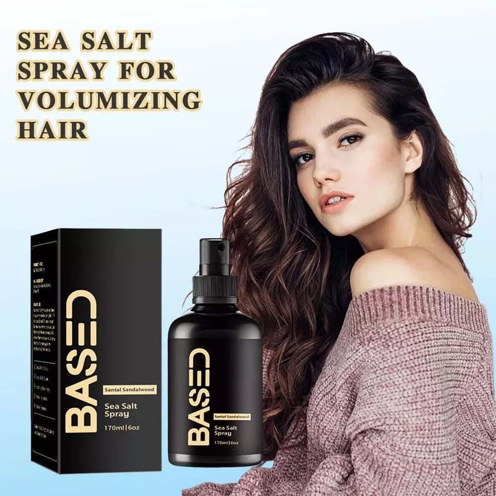 Spray Capilar de Sal Marinho - 170ml Spray Texturizador e Modelador para Ondas Naturais de Praia