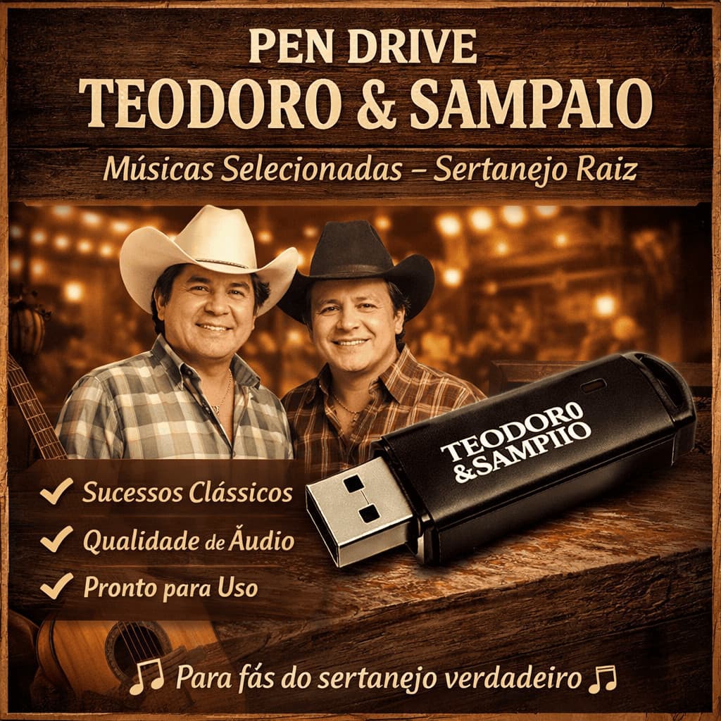 Pen Driive - Teodoro & Sampaio – Clássicos do Brasil