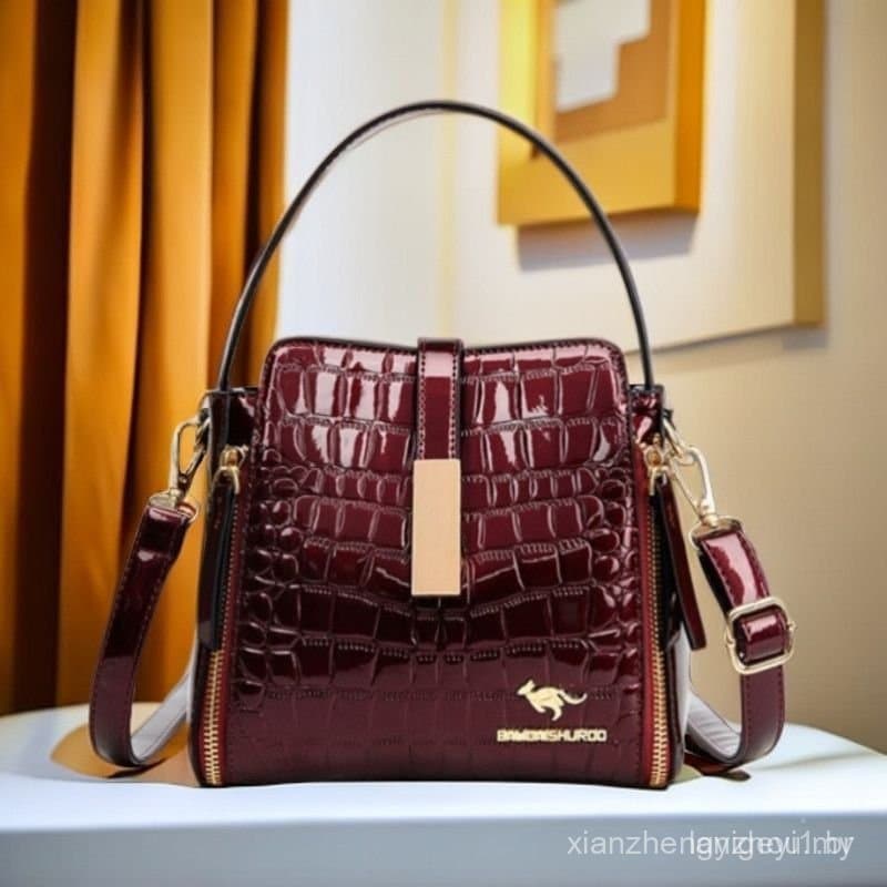 Bolsa Feminina de Alta Qualidade com Design Texturizado, de Ombro Único, Transversal e de Mão, com Sensação de Luxo
