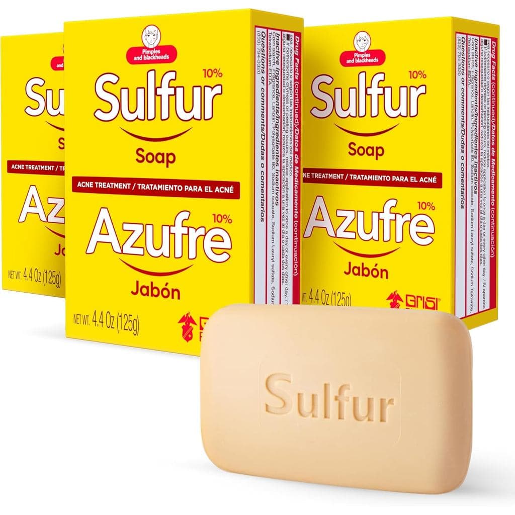 Sabonete BiosulfurGrisi para Tratamento de Acne: Limpeza Profunda, Combate a Acne, Reduz a Inflamação, Previne Espinhas,
