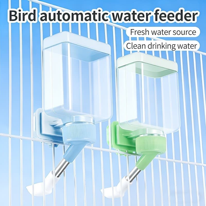 Bebedouro automático para pássaros, acessórios para gaiola de papagaio e alimentador de água