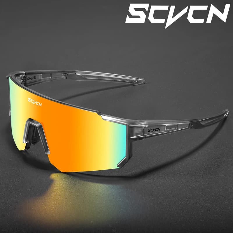 Óculos De Ciclismo SCVCN UV400 Para Homens MTB Bicicleta Equitação Esportes Ao Ar Livre Sol Varias Cores