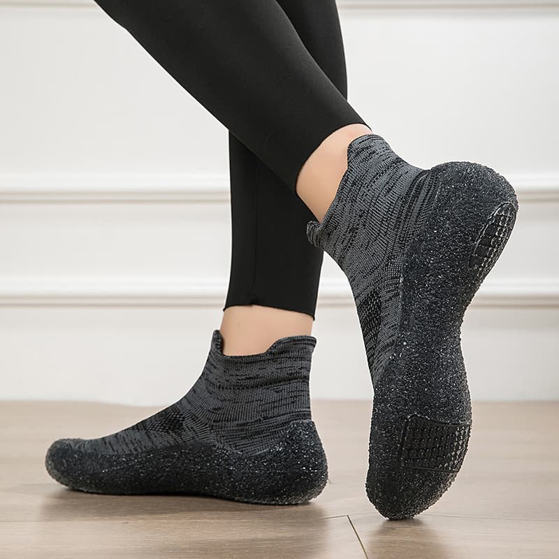 Sapatos de Fitness internos silenciosos femininos com sola macia e absorção de choque antiderrapante exercício peso-Lo