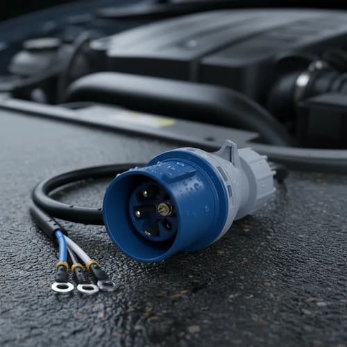 Cabo Para Wallbox Com Plugue 32a Cabo 3x6mm Carro Elétrico