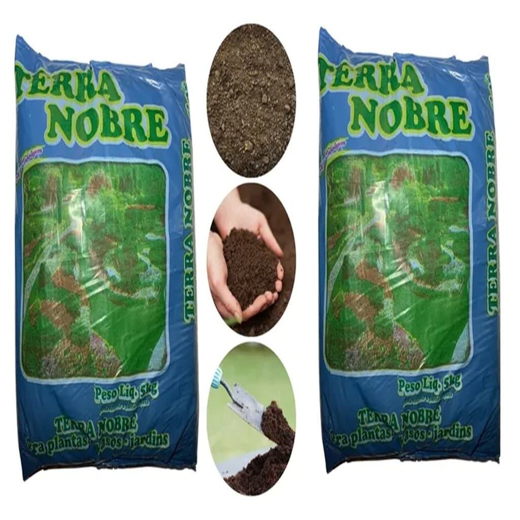 Terra preta Adubada natural (10kg ) Jardins Hortas Plantas Flores gramas gramados vasos rosas flor