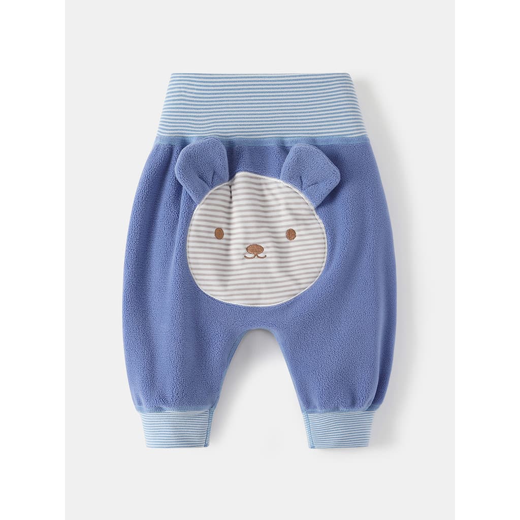 Bebê velo quente grande pp calças de cintura alta proteção da barriga primavera outono masculino feminino bebê fino velu
