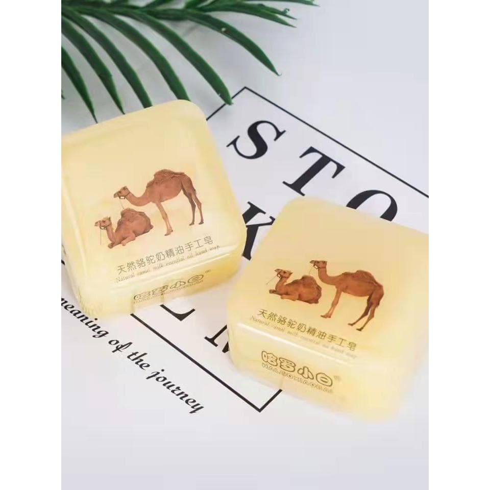 Olá branco Natural camelo leite óleo essencial sabão artesanal 140g hidratante nutritivo pele iluminando o tom da pele s