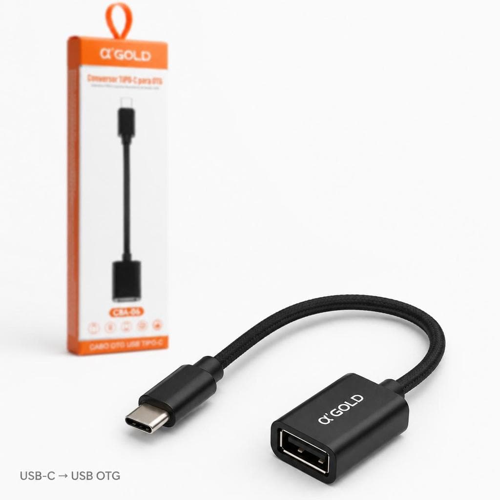 Adaptador OTG USB Tipo C Para USB Fêmea 3.0 A'Gold CBA-06 Celular Tablet