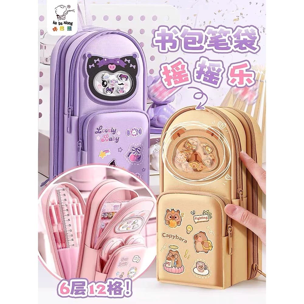 2025 Novo estilo de alto valor mochila escolar estojo de lápis estudantes da escola primária bolsa de papelaria fofa des
