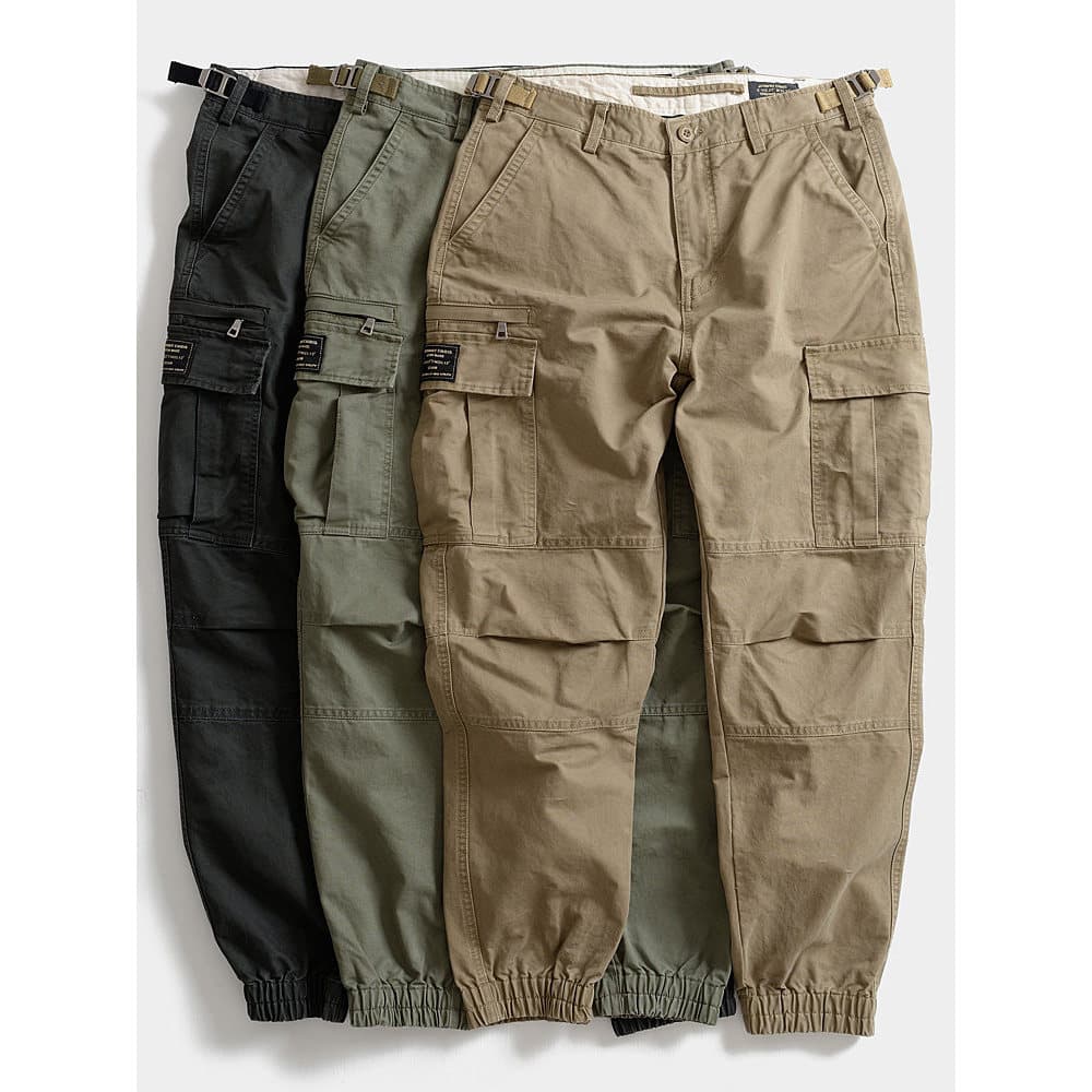 Ami cáqui pesado Retro engrossado ao ar livre Leggings masculinos Multi-bolso calças compridas macacão calças casuais