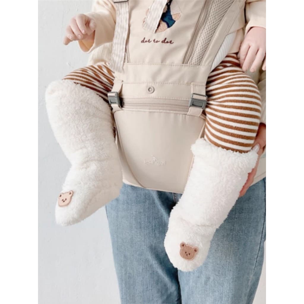 Outono inverno coreano bordado urso primavera outono puro algodão recém-nascido dos desenhos animados crianças meias do