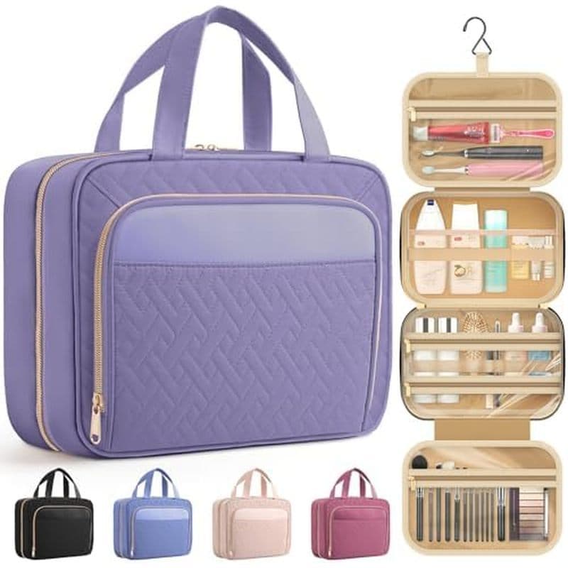 HOTOR Bolsa De Higiene Para Viagem Mulheres & amp ; Masculino , Maquiagem À Prova D'água Com Gancho Pendurado E Vários B