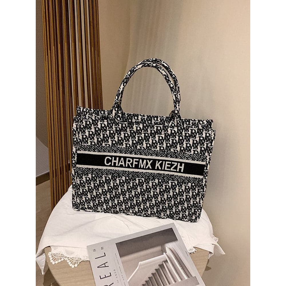 bolsa transversal feminino bolsa feminina Bolsa combinada de lona influenciadora de moda com um ombro