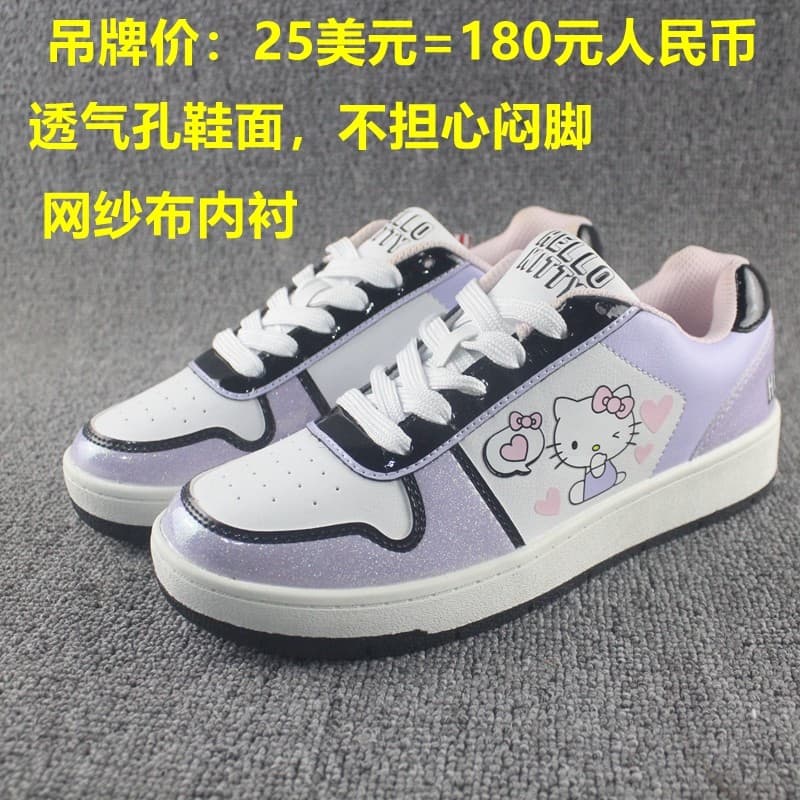 Primavera verão estilo japonês KT gato leve respirável confortável meninas tênis moda sapatos casuais antiderrapante lev
