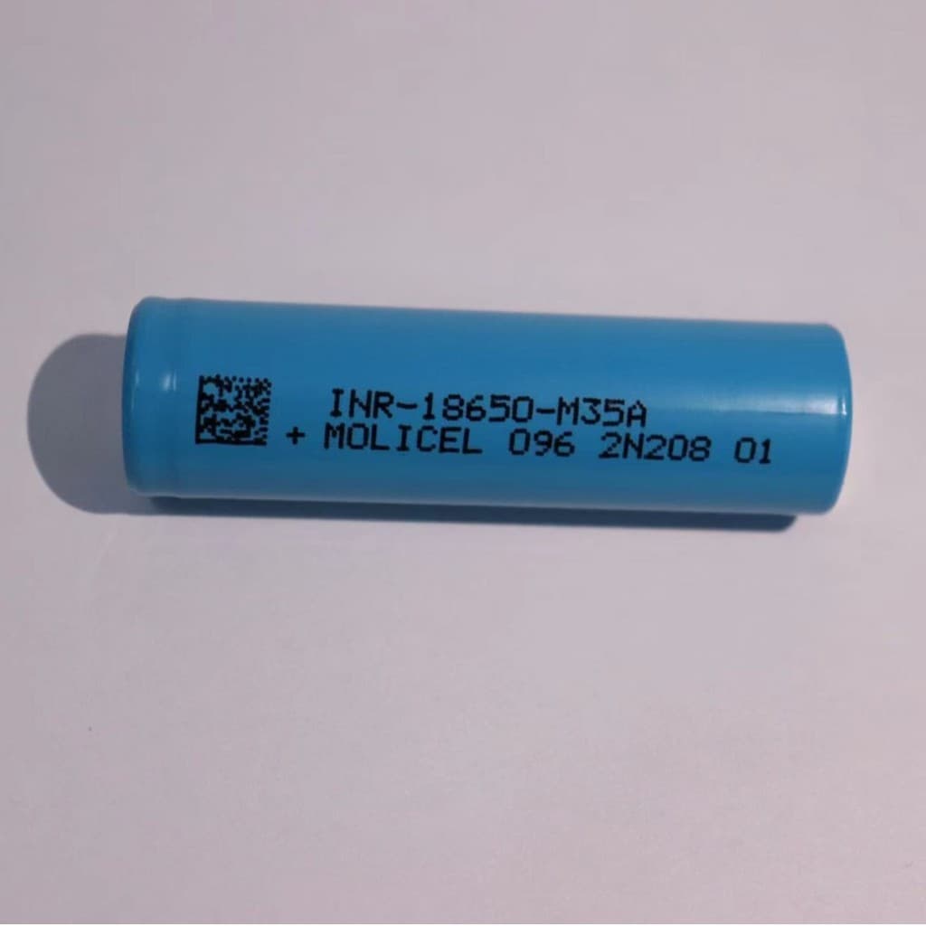 Bateria de lítio mágica genuína de Taiwan, formato cilíndrico 18650-M35A, tipo de energia Original, descarga de alta amp