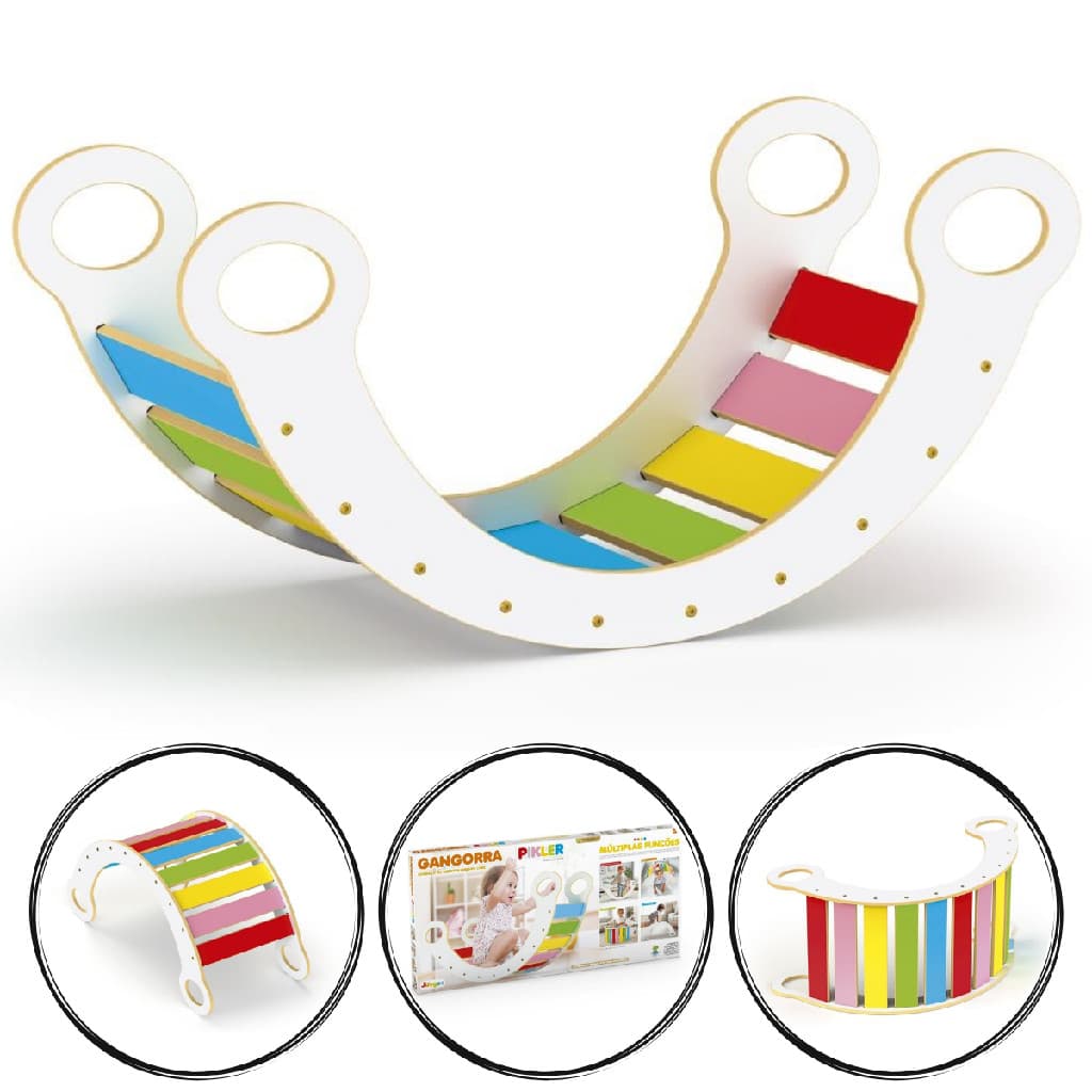 Gangorra Pikler Mdf Infantil Multiplas Funções Para Crianças
