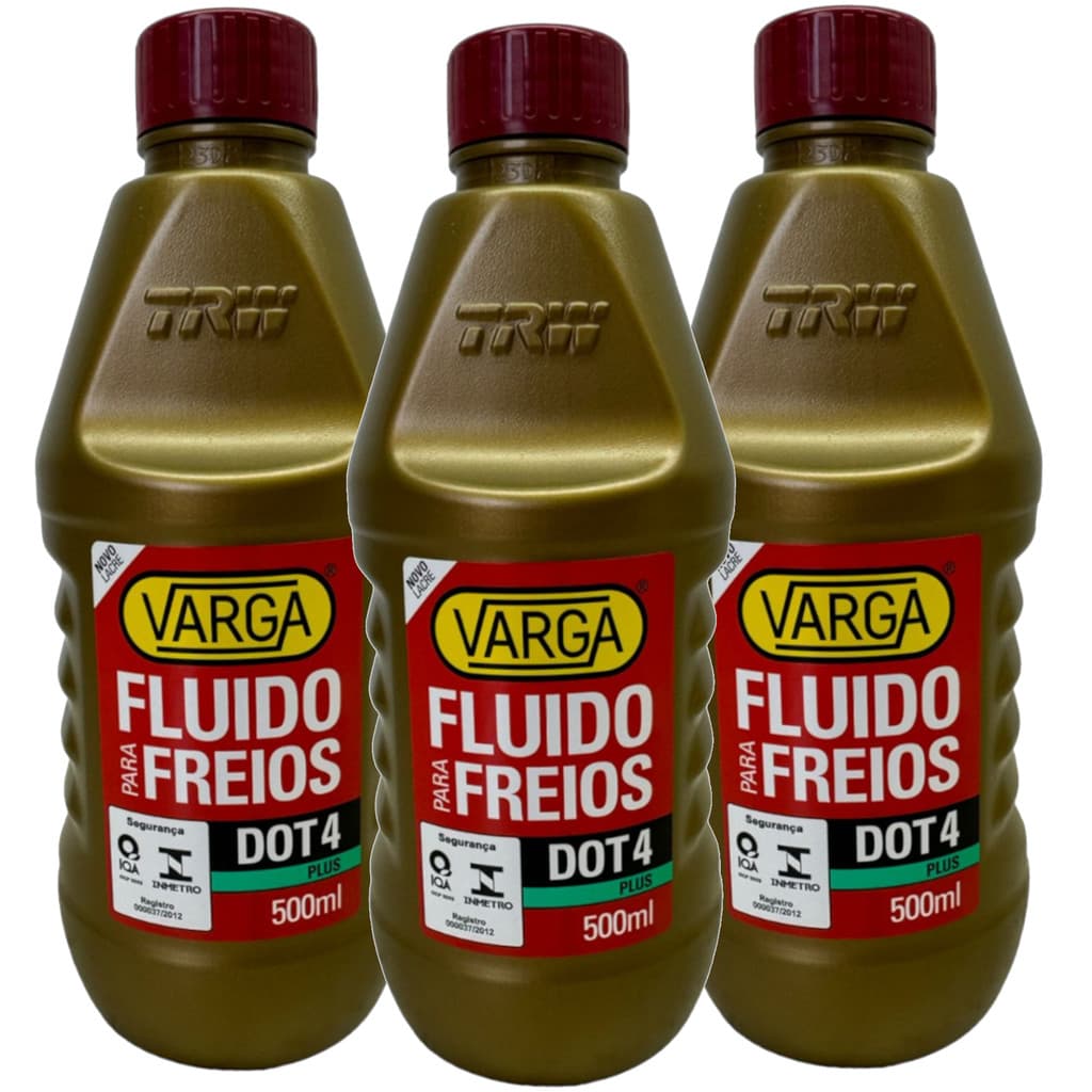 Kit 3 Oleo Fluido Freio Dot4 Trw Varga 500ml Rclf00054