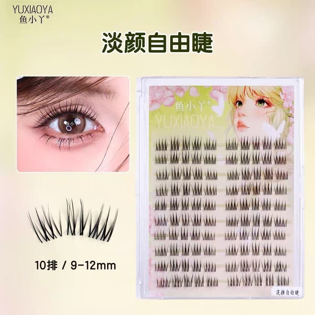 Yu Xiaoya Luz Rosto Livre Cílios Superiores Frescos Bonito Estilo Natural Curling Estilo Quente Cílios Postiços Estilo E