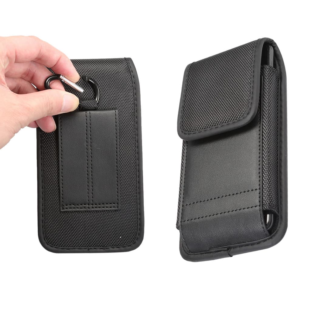 Oxford pano saco de cintura do telefone móvel usar cinto masculino idosos fivela cintura pendurado capa multifuncional S