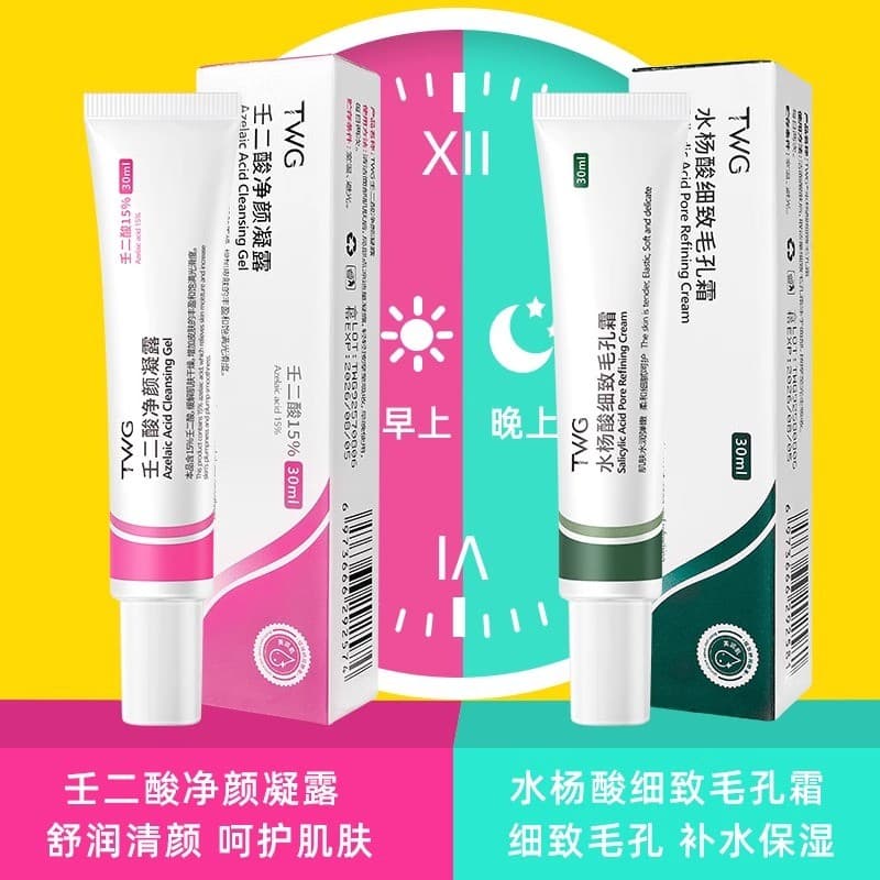 15% ácido nãodílico acne remoção Gel ácido salicílico combinação encolher poros remover cravos fechado acne estudante ge