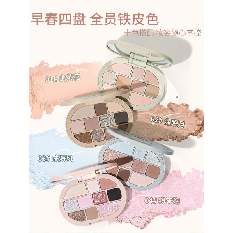 Genuíno gogotales gogotales Lolitales paleta de sombras dez cores Blush destacando contorno paleta tudo-em-um combinação