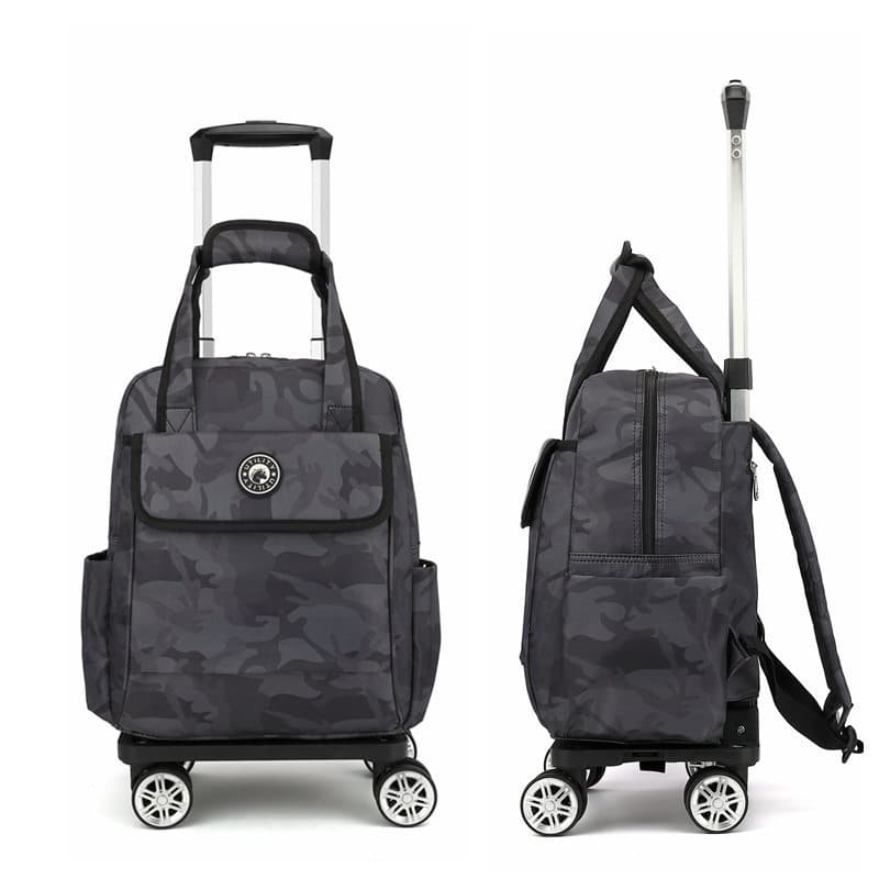 Ultra-leve Universal roda carrinho saco de viagem de curta distância Oxford girando grande pequena primavera outono 53cm