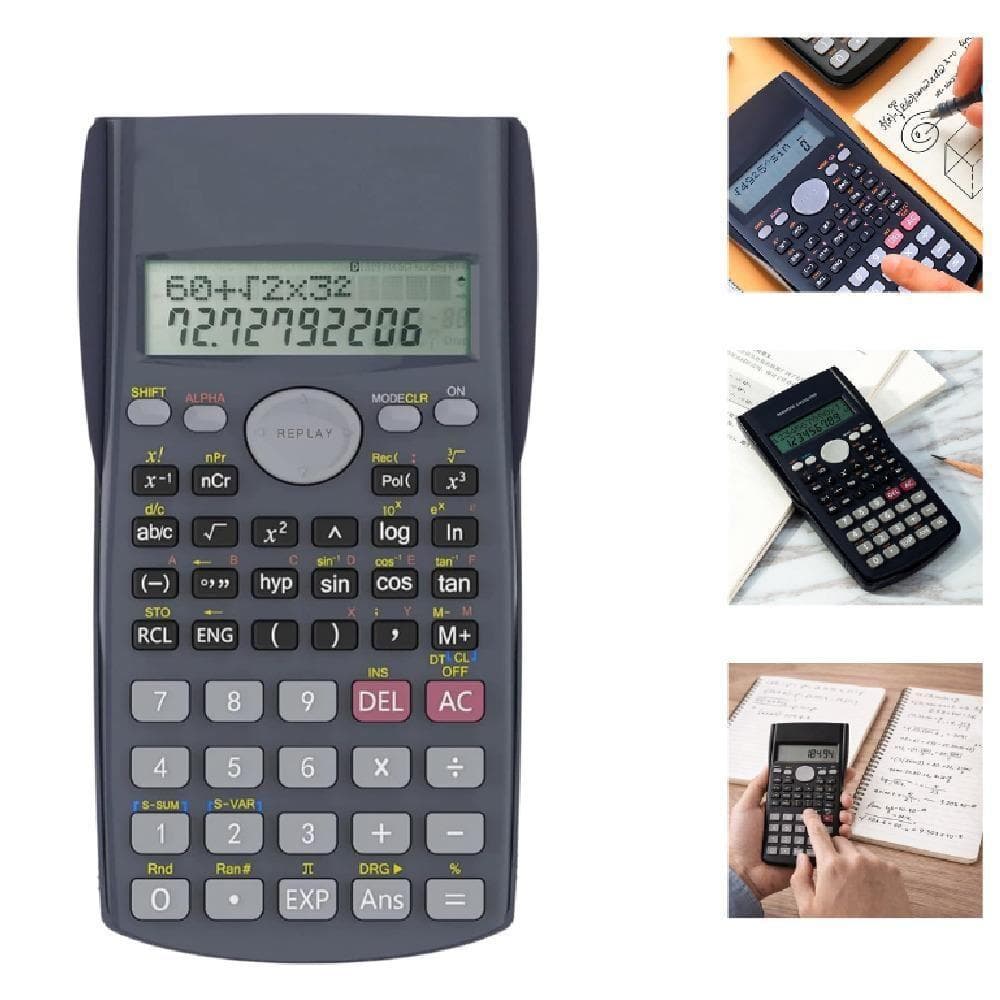 CALCULADORA CIENTIFICA 240 FUNCOES ESCOLAR PROFISSIONAL 12 DIGITOS MATEMATICA AVANCADA VISOR LCD