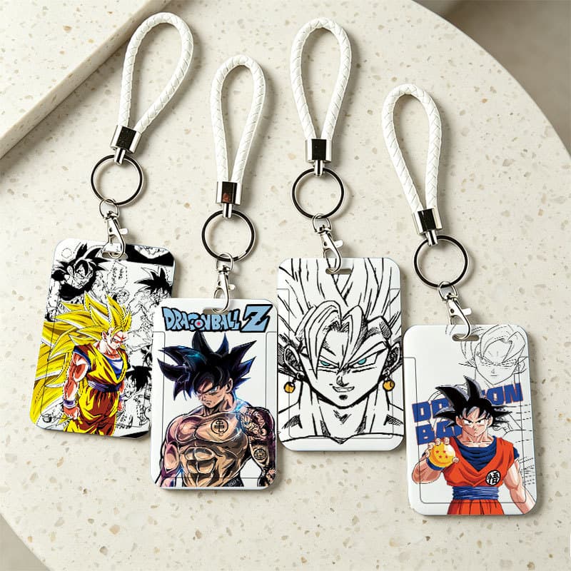 Porta-Cartões Deslizante Com Padrão Dragon Ball , Capa Protetora Para Cartão Universitário , De Ônibus E Controle De Ace