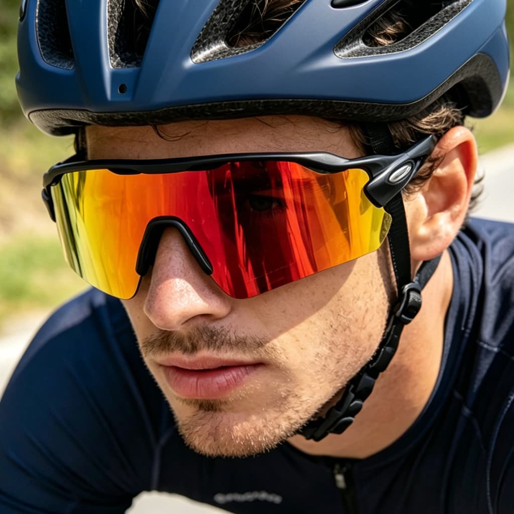 Óculos de ciclismo esportivos profissionais para comércio exterior, óculos de sol esportivos coloridos TR90 para ativida