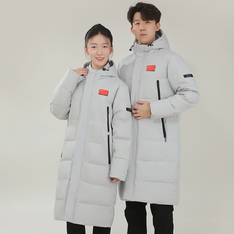 Inverno novo estilo jaqueta à prova de frio casal quente das mulheres dos homens mesmo estilo longo para baixo jaqueta C
