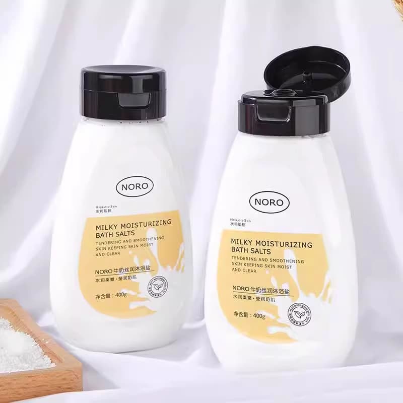Remoção de ácaros sal de banho sal marinho banho corpo esfrega leite Gel de banho melhorar a pele de frango esfoliante d