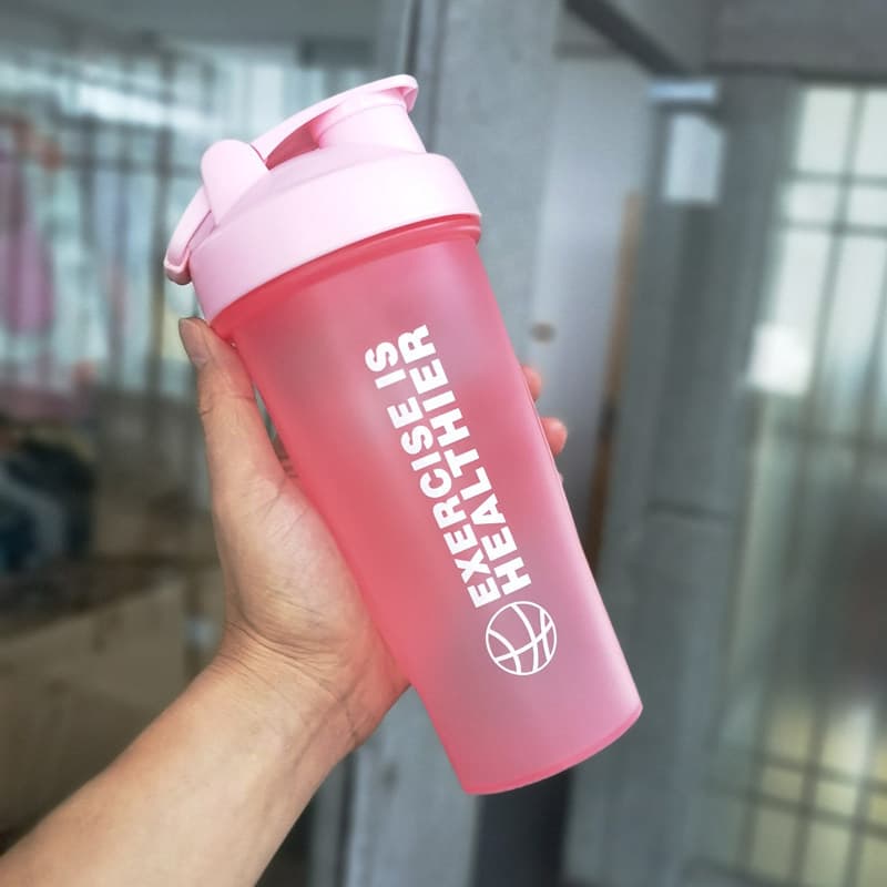 Portátil Fitness esportes refeição substituição Milkshake Shaker copo com escala grande capacidade proteína em pó mexend