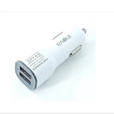 Carregador Veicular Inova 2.1A 2 Entrada USB BRANCO