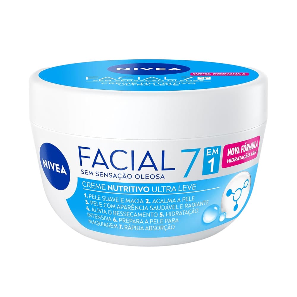 Hidratante Facial Nivea Creme Nutritivo Uso Diário 100g