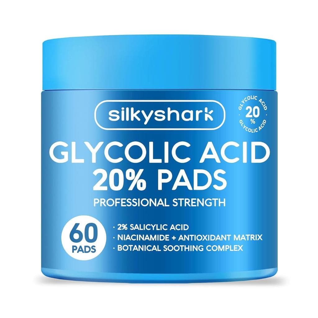 Pads Esfoliantes com Ácido Glicólico 20% (60 Unidades), 20% de Ácido Glicólico Ultra Puro + 2% de Ácido Salicílico, Pads