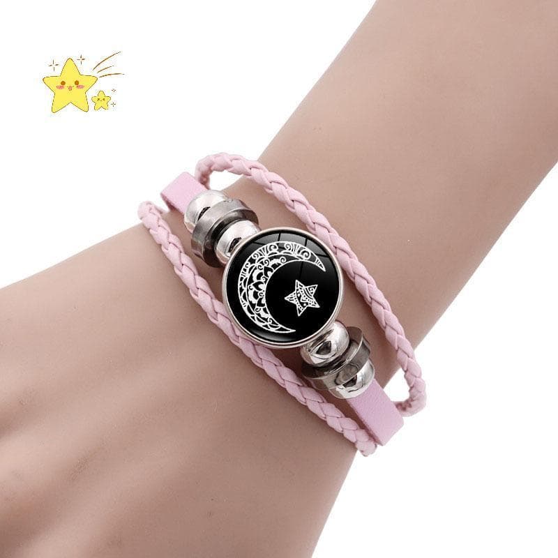 [JBTH] 2 Peças Pulseiras Luminosas De Casal Sol Lua Pulseira Trançada Ajustável Amizade Moda Joias Românticas Aniversári