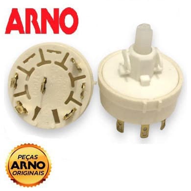 KIT Interruptor Ventilador Arno 30 e 40 CM TS/VF - 3 Velocidades ( 2 UNIDADES )