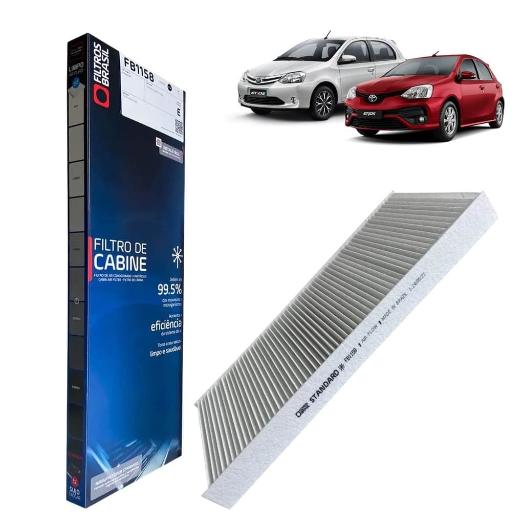 Filtro Cabine De Ar Condicionado Toyota Etios 1.3 1.5 2012 Em Diante