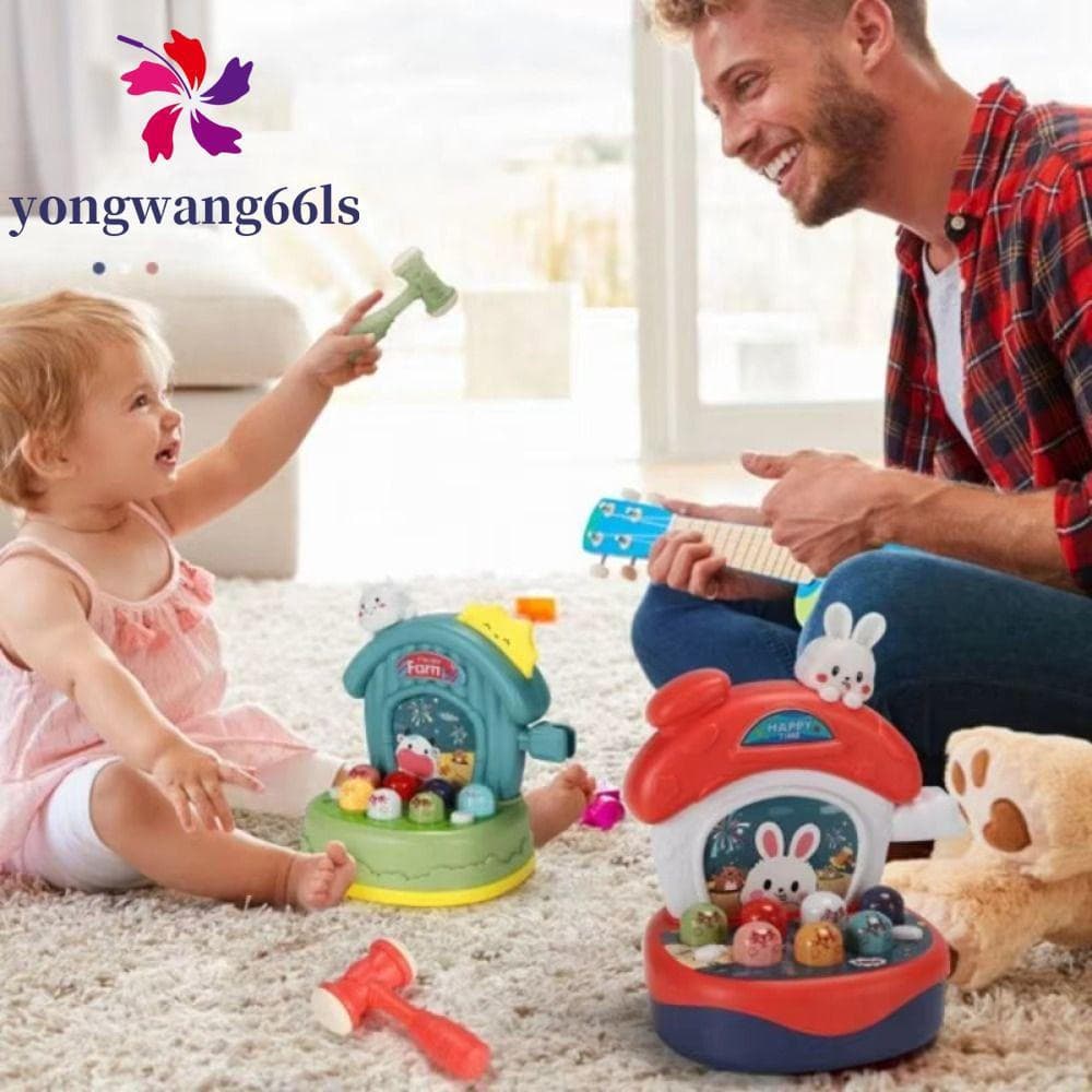 YONGWANG Mini Groundhog Toys , Com Martelo Para Educação Infantil , Jogo De Martelar Toupeira , Durável