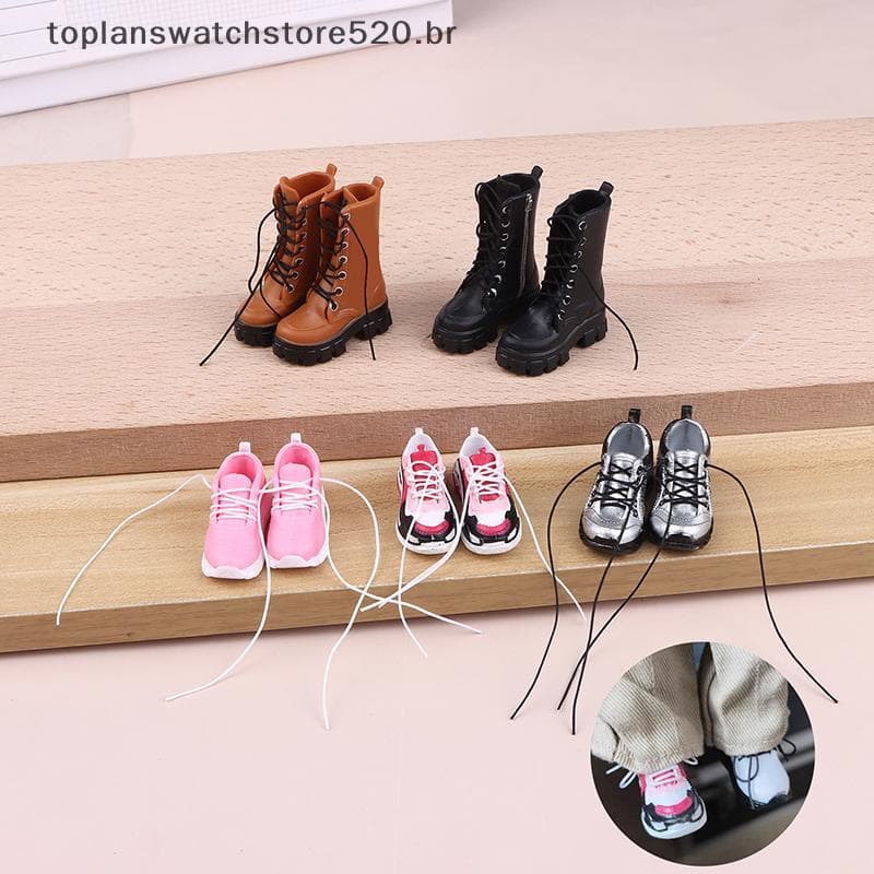 TOPLA 3.5cm De Comprimento Sapatos Esportivos Botas Tênis Para 1/6 Blythe Boneca Vestir Acessórios Diy Casa De Bonecas A