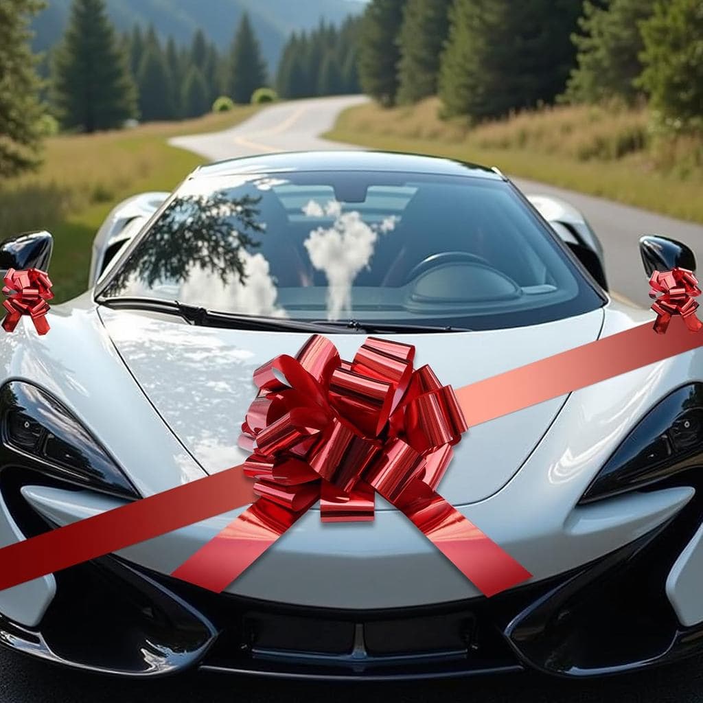 Laço Grande Vermelho de 20 Polegadas para Carro, Laços Grandes para Presentes de Natal, Laço Gigante para Carros, Laço d