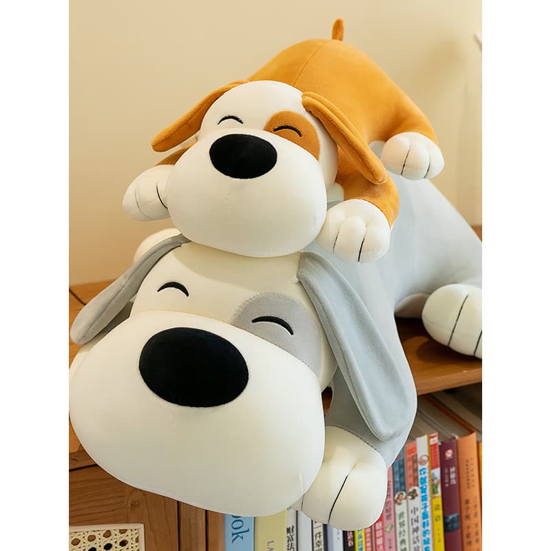 Super macio filhote de cachorro boneca brinquedo de pelúcia dormir travesseiro bonito crianças Ragdoll boneca presente m