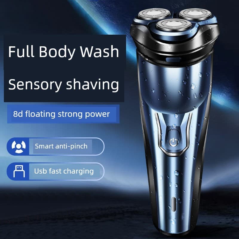 barbeador eletrico masculino Barbeador elétrico de alta potência, faca magnética para barba, portátil, lavagem de corpo