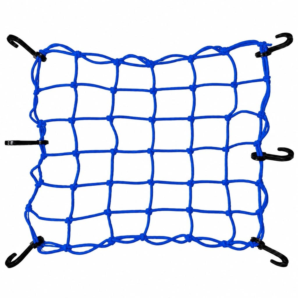 Rede Elástica Aranha Moto Bagageiro Redinha Azul Bic 35x35