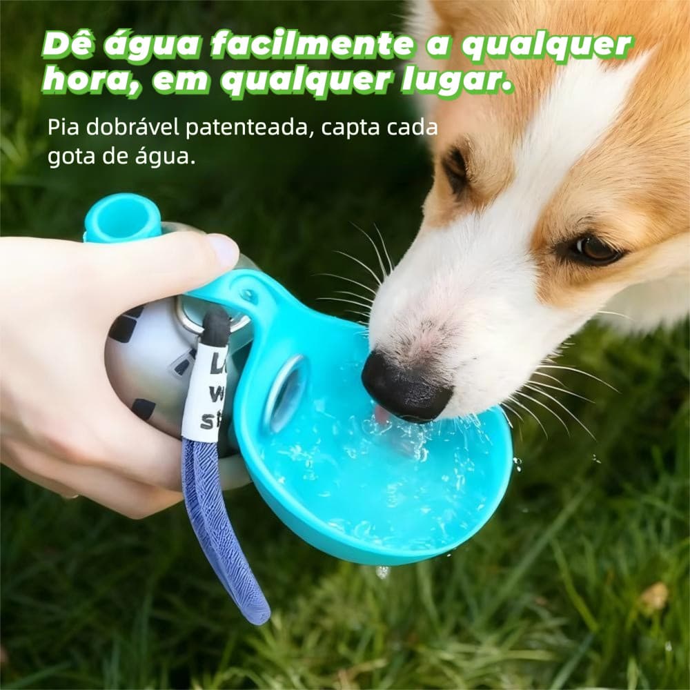 Garrafa de Água Portátil para Cães Pequenos e Gatos, à Prova de Vazamentos e Compacta - Garrafa de Água de Viagem para C