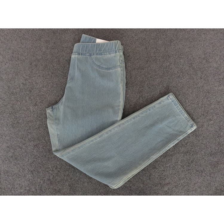 Comércio exterior de alta elasticidade magro moldar Jeans feminino tornozelo comprimento calças magro-ajuste mais magro